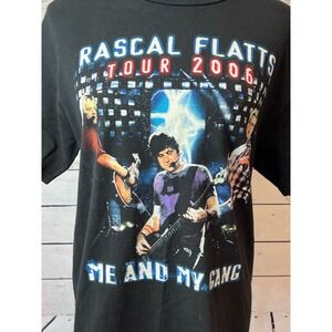 Rascal Flatts Shirt Medium Vintage‎ 90s 00s Me and My Gang Concert Tour Tee 2006